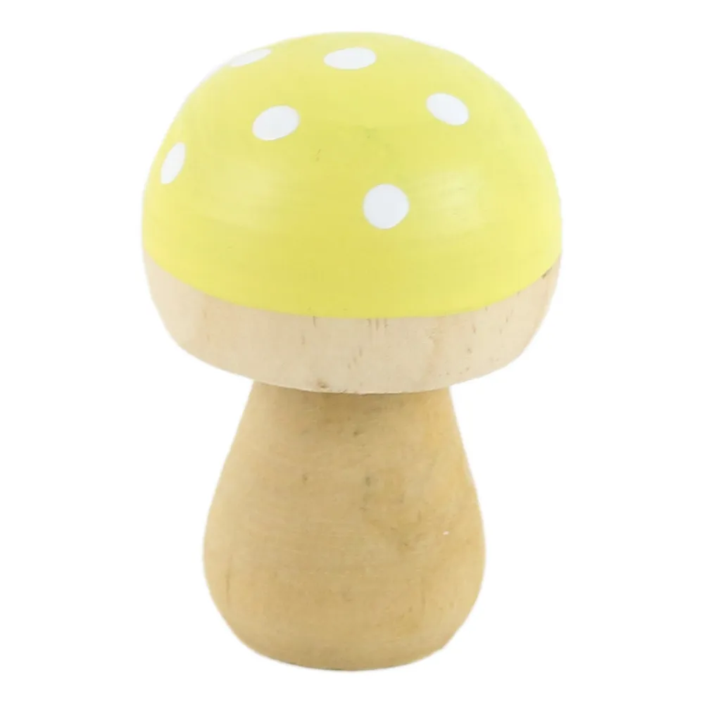 Ciuperca decorativa din lemn 5 x 6.5 cm culori diferite [4]