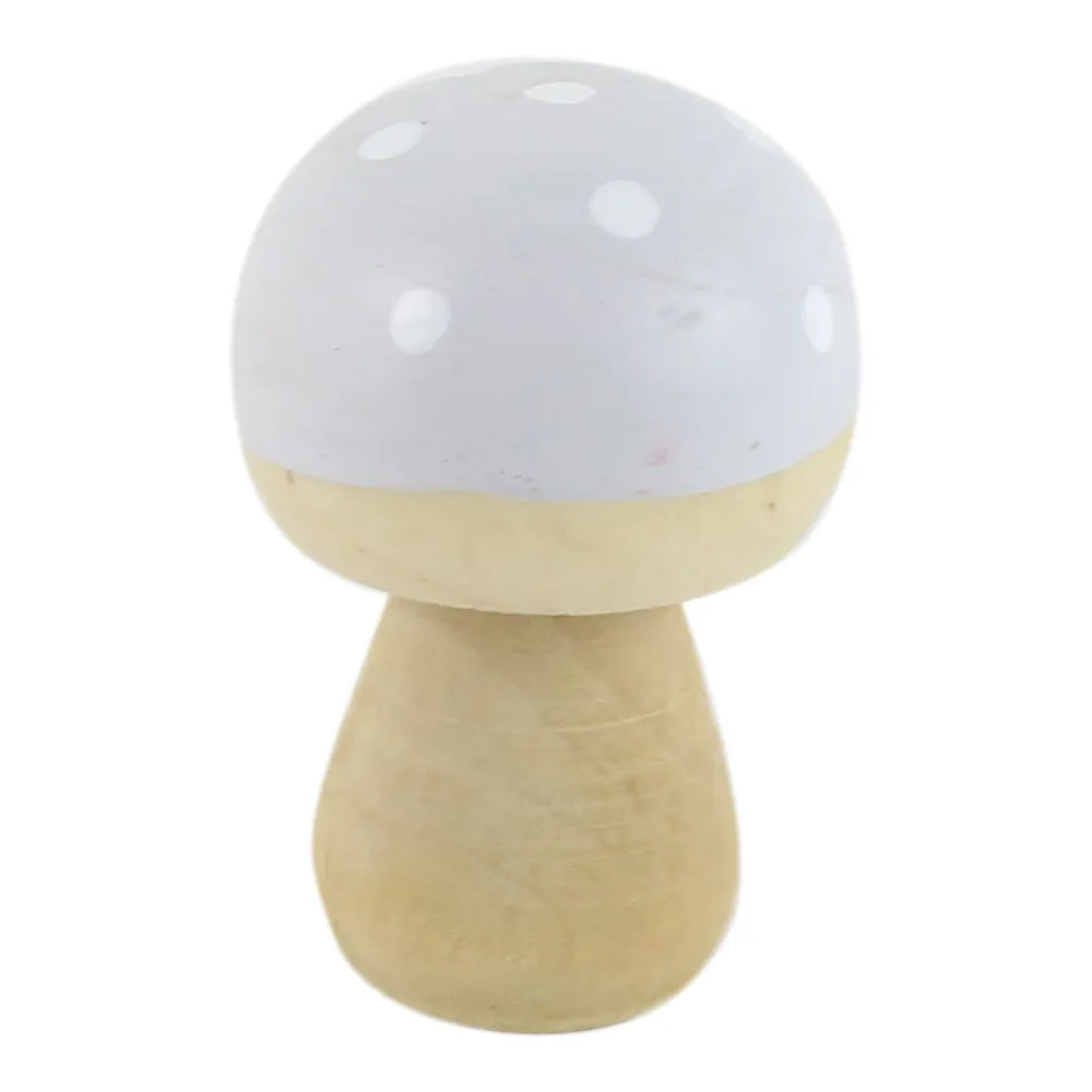 Ciuperca decorativa din lemn 5 x 6.5 cm culori diferite [2]