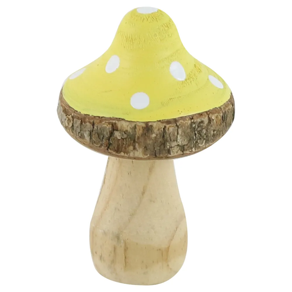 Ciuperca decorativa din lemn 5 x 8 cm culori diferite [3]