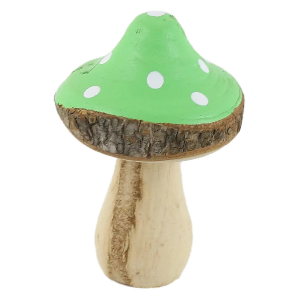 Ciuperca decorativa din lemn 5 x 8 cm culori diferite [2]