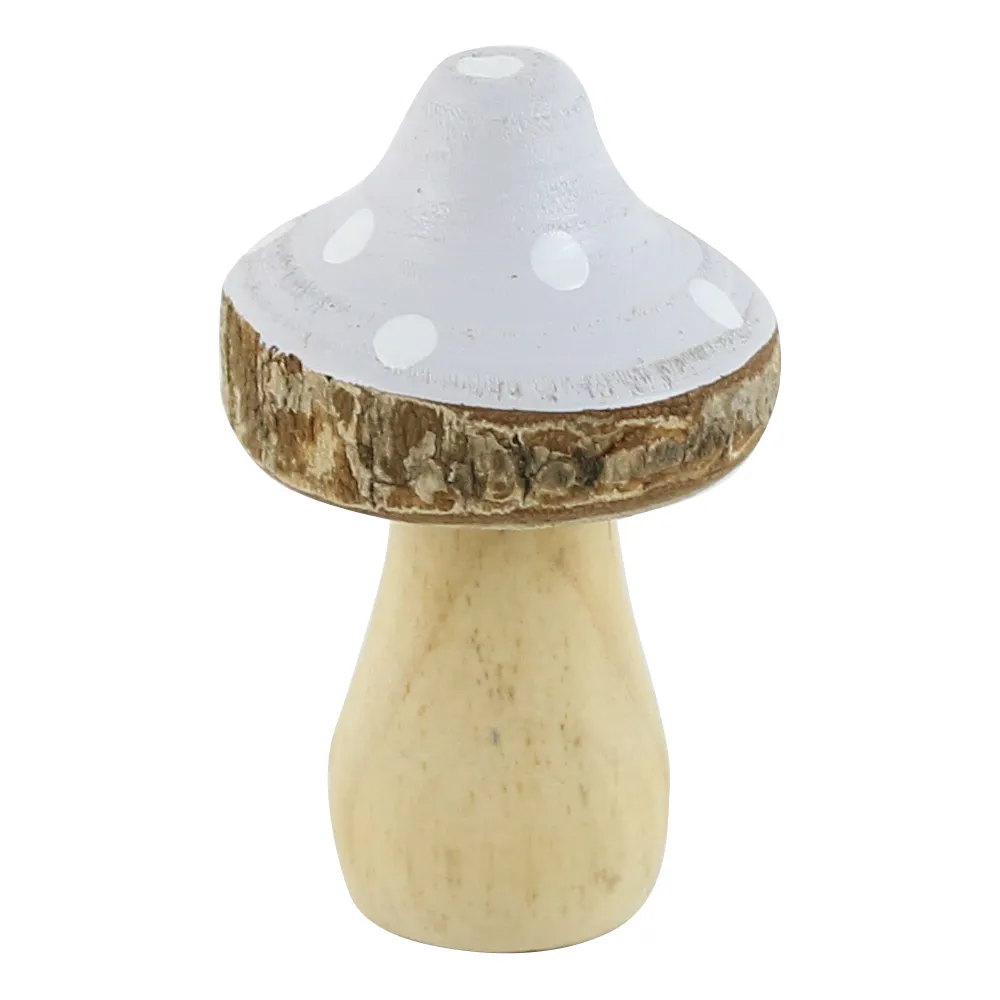 Ciuperca decorativa din lemn 5 x 8 cm culori diferite [5]