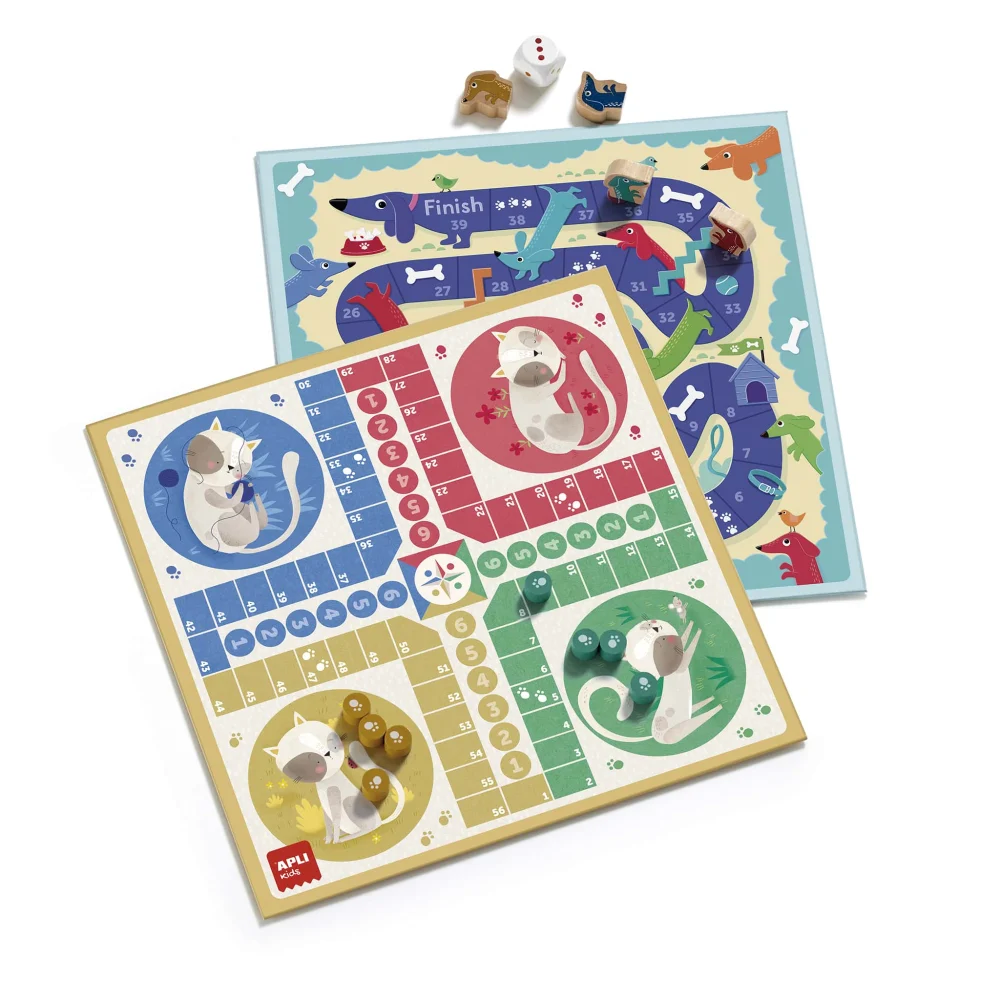 Jocuri de societate 4 in 1 Classic Board Games Apli Kids 26 x 26 cm [2]