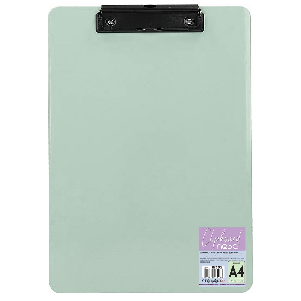 Clipboard A4 simplu culori pastel – Nebo [3]
