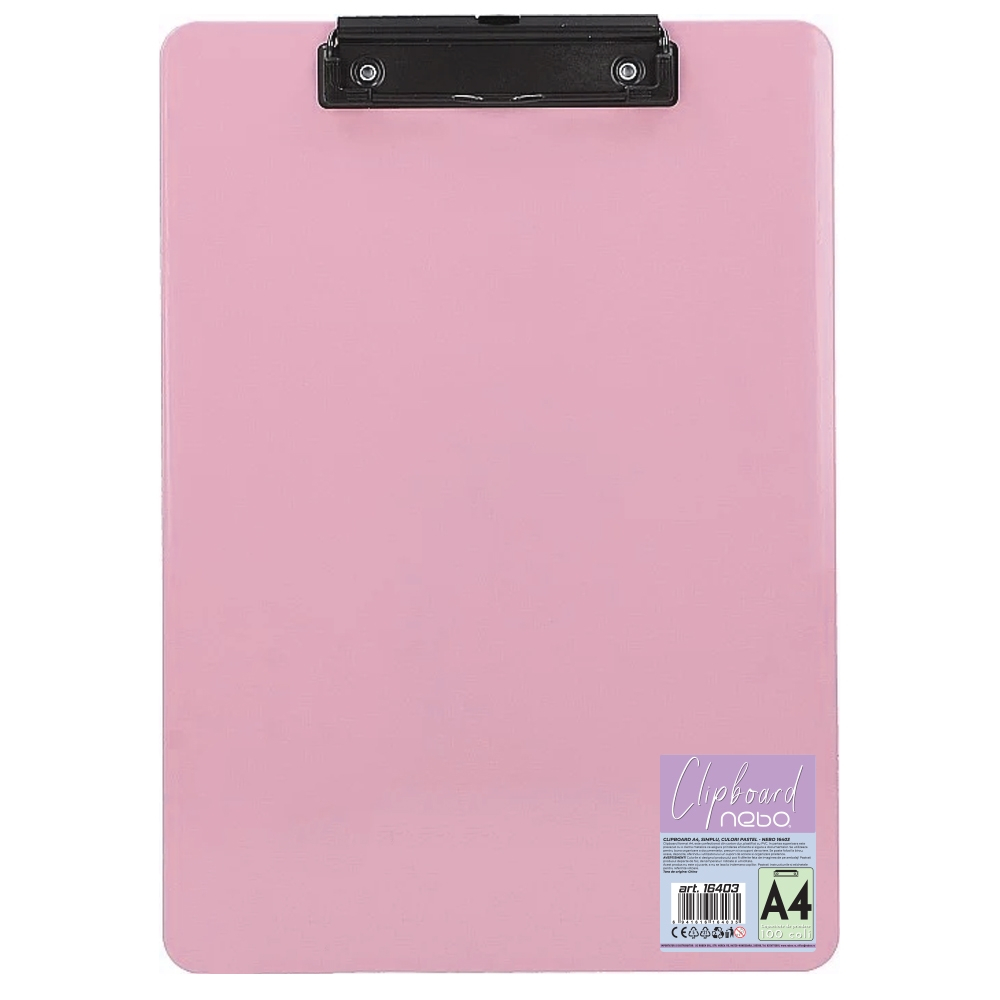 Clipboard A4 simplu culori pastel – Nebo [2]