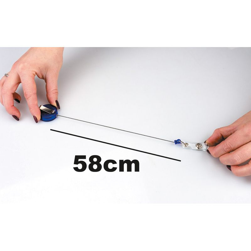 Clips plastic cu snur retractabil pentru ecuson Centrum [3]