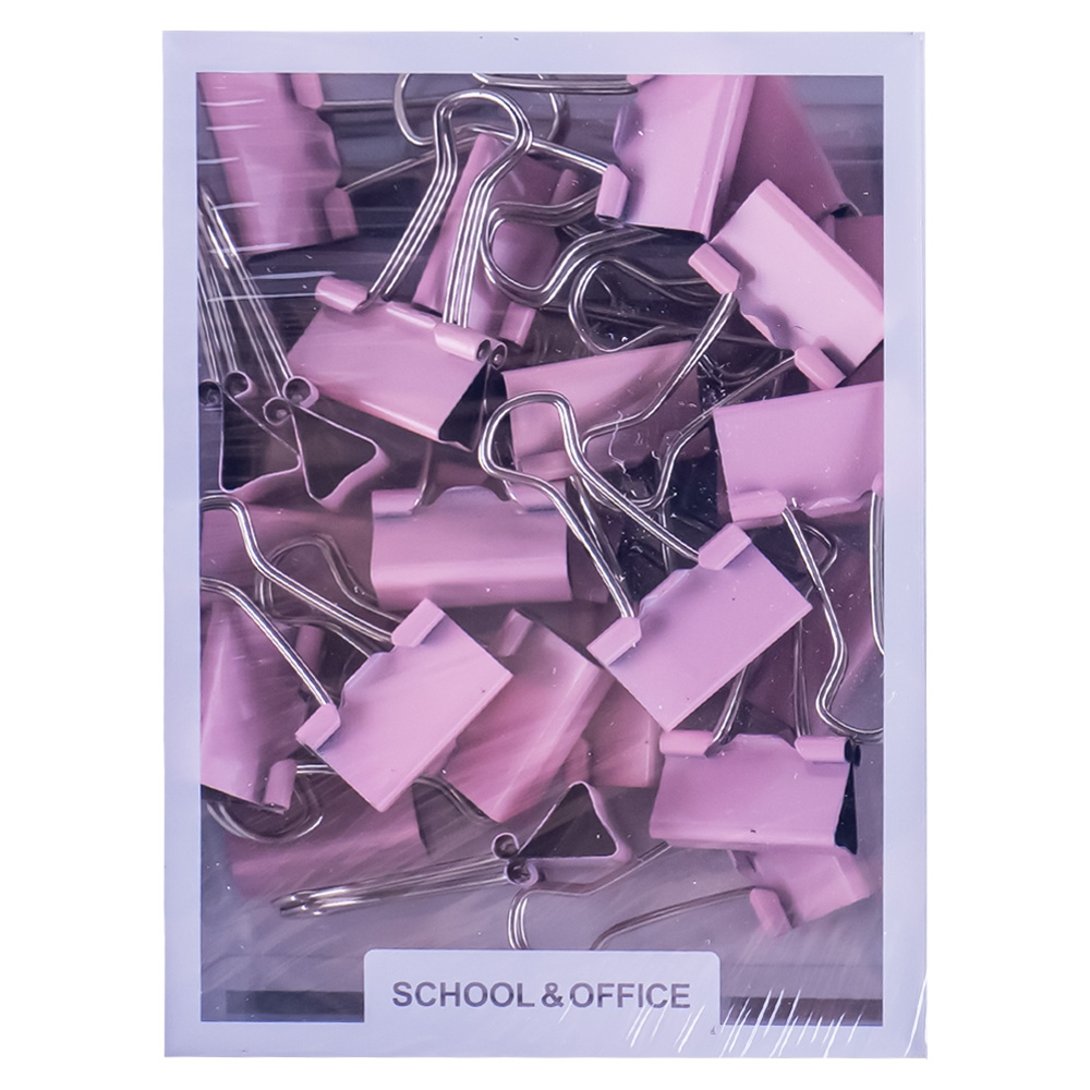 Clipsuri din metal 19 mm 25 buc /set culori pastel Bachang culori diferite [2]