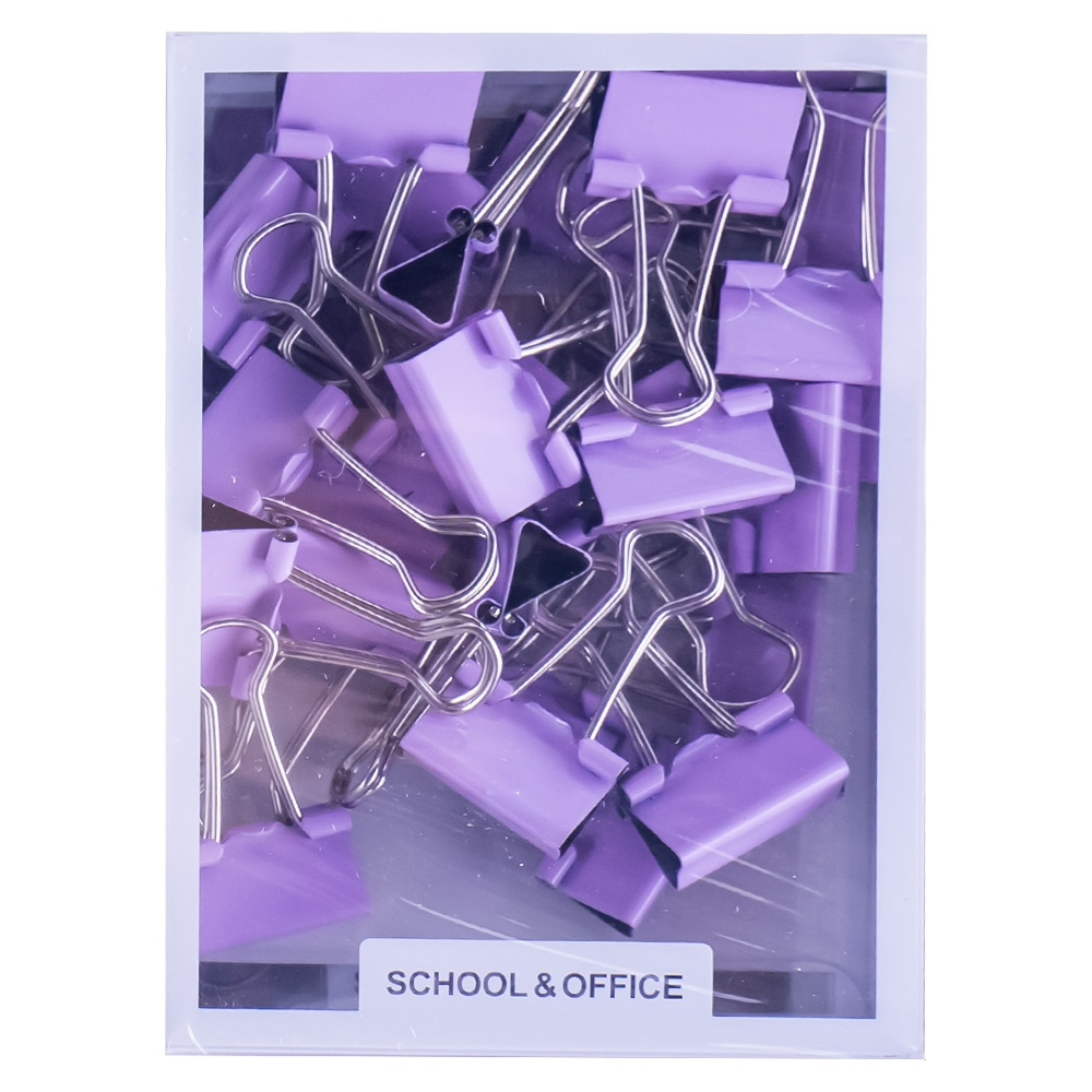 Clipsuri din metal 19 mm 25 buc /set culori pastel Bachang culori diferite [3]