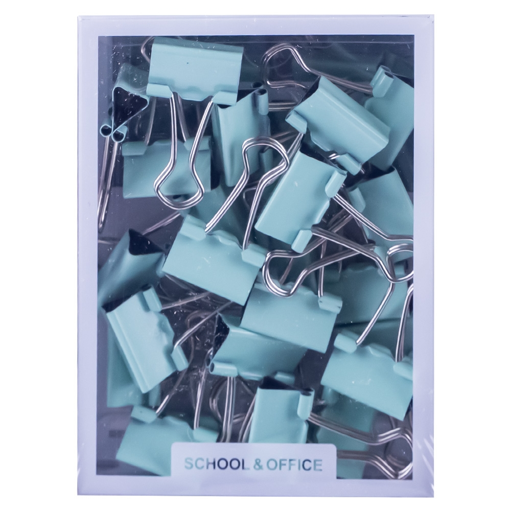 Clipsuri din metal 19 mm 25 buc /set culori pastel Bachang culori diferite [4]