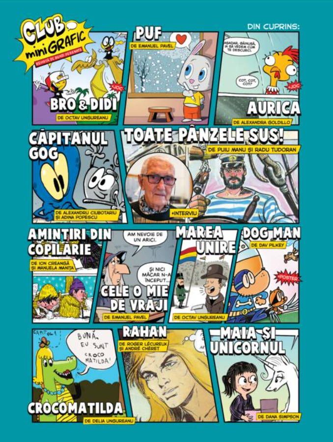 Club miniGrafic - Octav Ungureanu, Dana Simpson, Emanuel Pavel, Manuela Manita, Alexandru Ciubotariu, Alexandra Goldillo, Adina Popescu, Dav Pilkey [2]