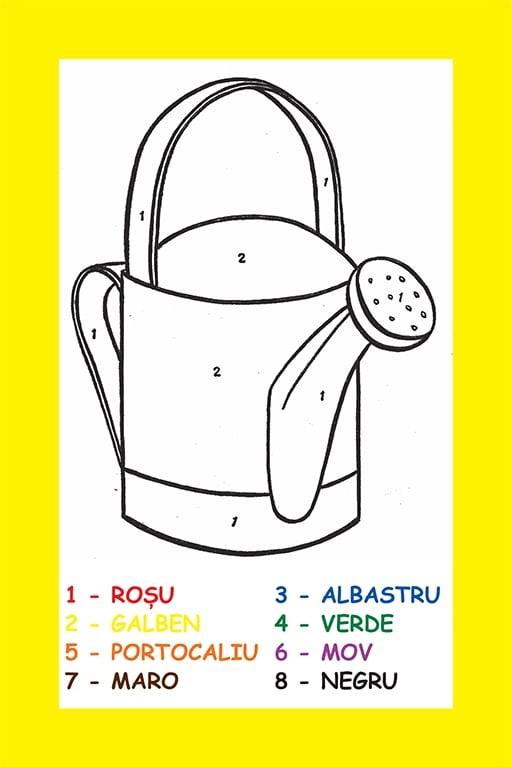 Coloreaza dupa numere – Invat sa colorez [2]