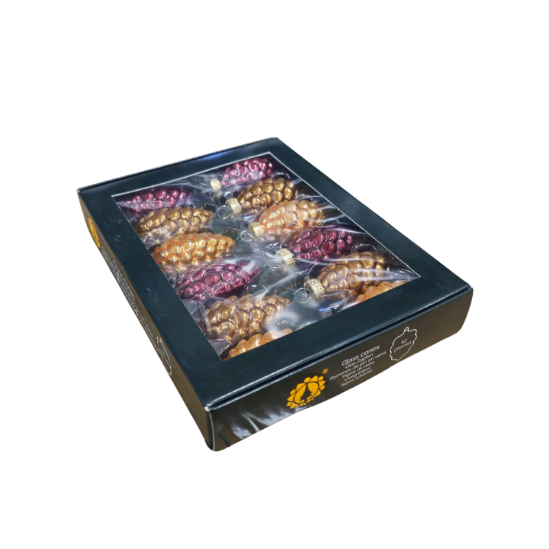 Con de brad caramel brown sticla 6cm set 12 bucati [1]