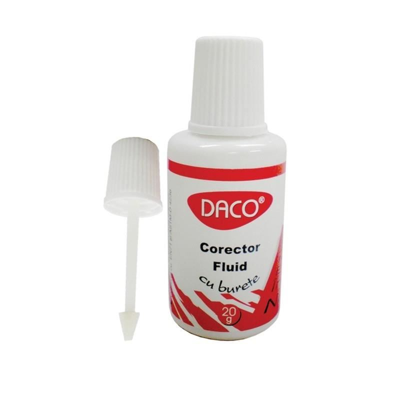 Corector fluid cu burete 20g Daco [1]