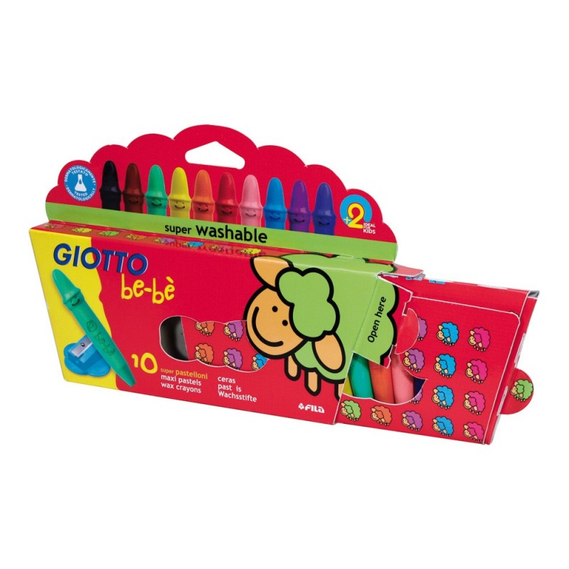 Set 10 creioane cerate si ascutitoare Giotto Bebe [2]