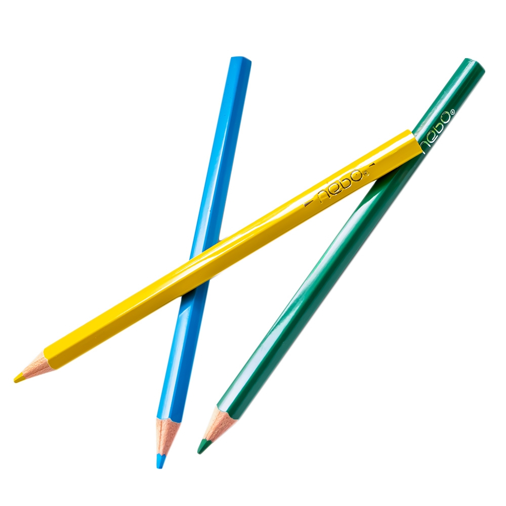 Creioane Color Hexagonale Jumbo 12 Culori Nebo [2]