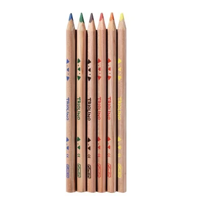 Creioane colorate Trilino Jumbo triunghiulare mina 6 mm set 6 Herlitz [2]