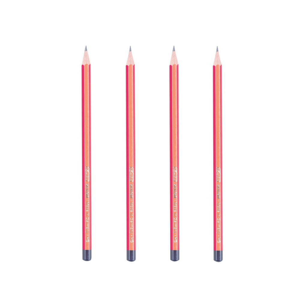 Creioane grafit HB 4/set rosu Herlitz [2]