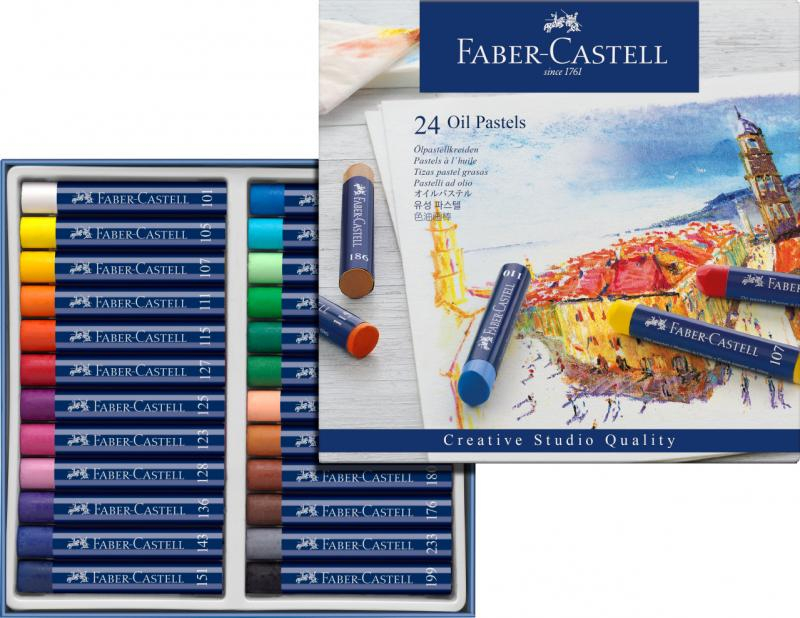 Creioane ulei pastel 24 culori Faber-Castell [1]