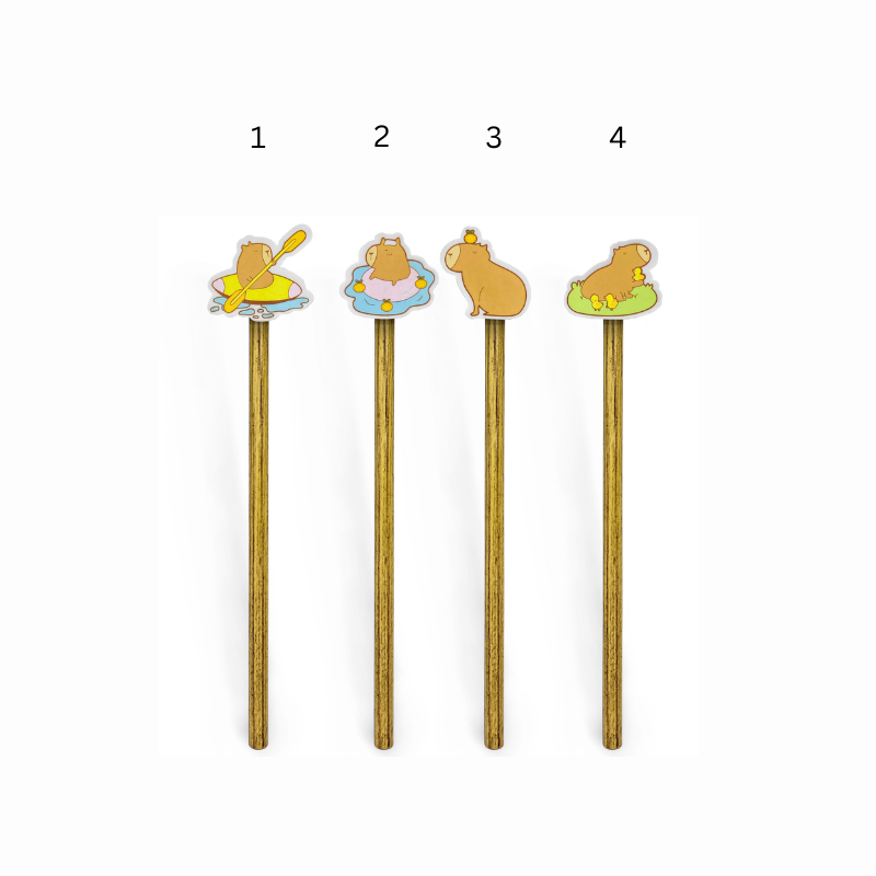 Creion grafic Capibara cu radiera modele diferite [2]