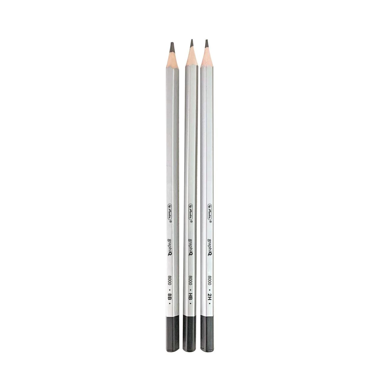 Creion grafit Hexagonal mina 2 mm 12 buc /set 2h/h/f/hb/b/2b/3b/4b/5b/6b/7b/8b [2]