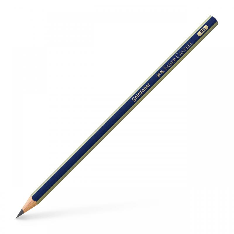 Creion grafit 6B fara radiera Goldfaber 1221 Faber-Castell [1]