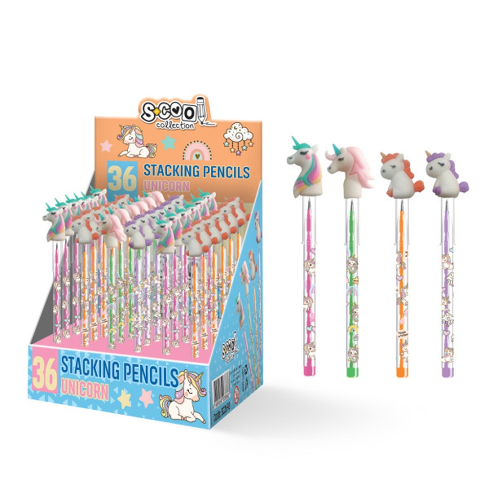 Creion grafit 9 varfuri stivuibile 2 mm Unicorn S-COOL [2]
