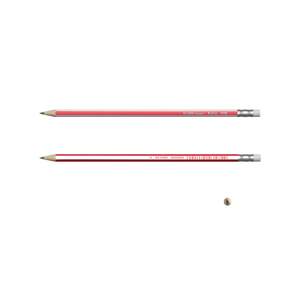 Creion grafit ErichKrause Extra HB hexagonal cu radiera [2]