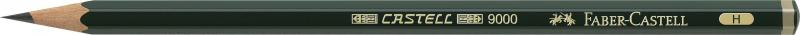 Creion grafit H fara radiera Faber-Castell [2]