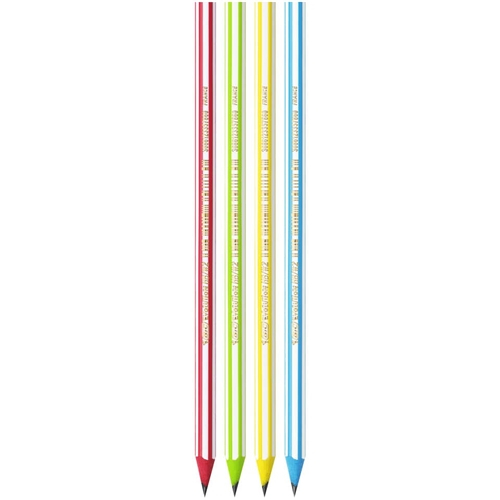 Creion grafit HB Evolution Stripes BIC culori diferite [6]