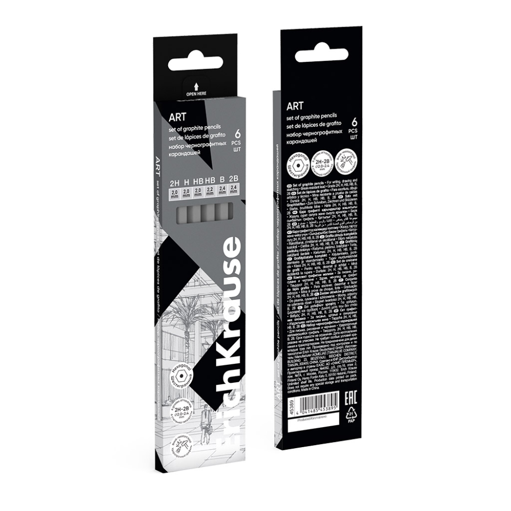 Creion grafit hexagonal artberry 6/set erk045389 [3]