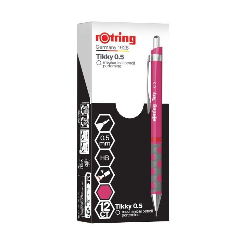 Creion mecanic 0.7mm Tikky 3 magenta Rotring [4]