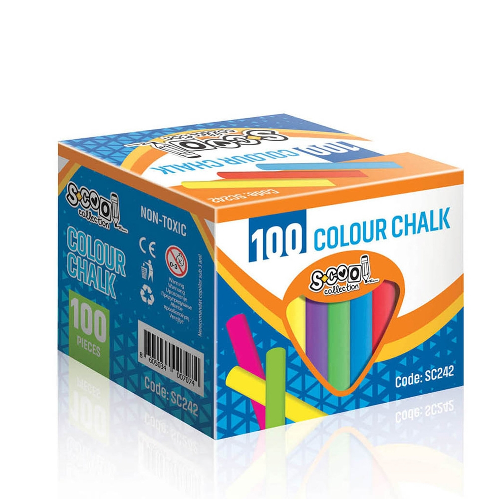 Creta color 100 bucati /cutie S-Cool [3]
