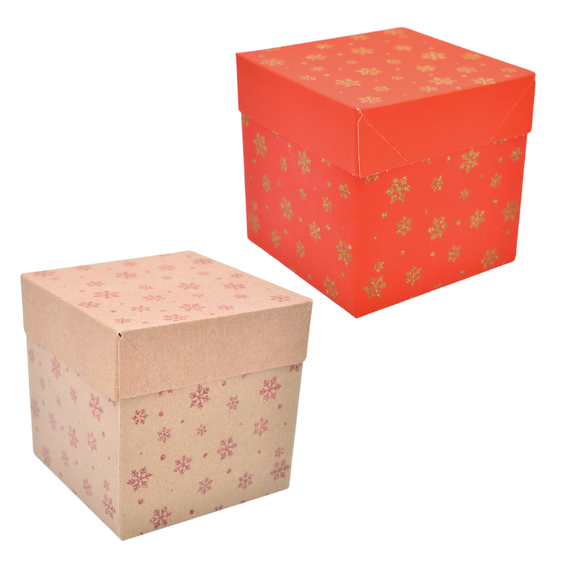 Cutie cadou Craciun 10x10x10cm modele diferite [1]