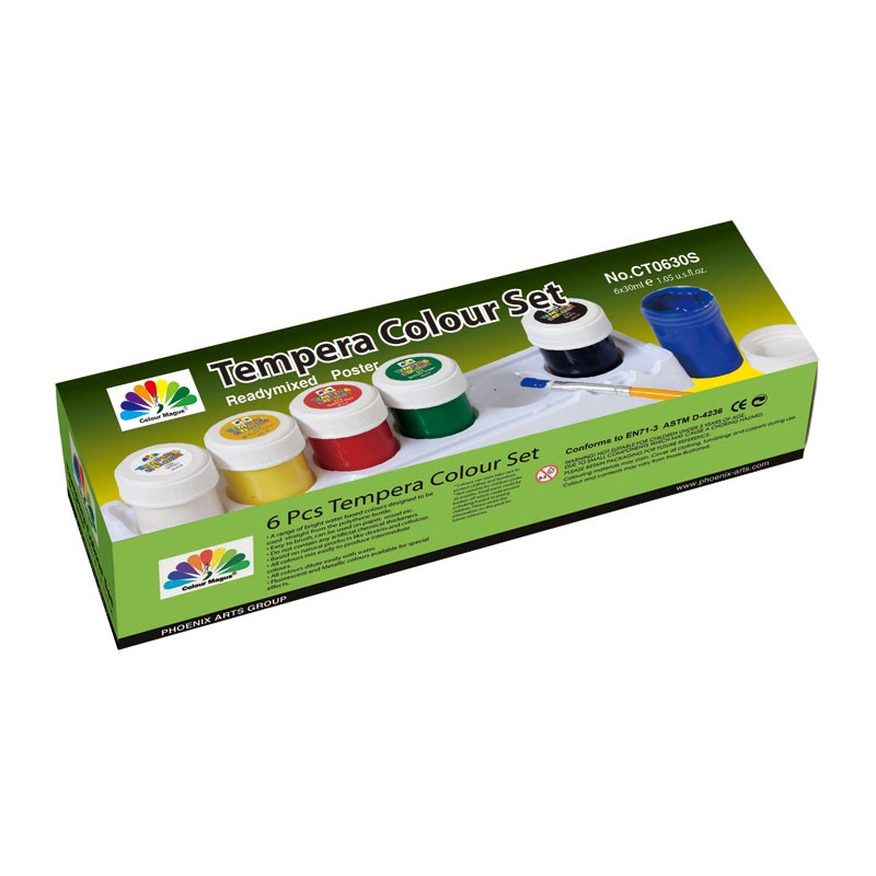 Set 6 culori tempera Phoenix 6x30 ml [2]