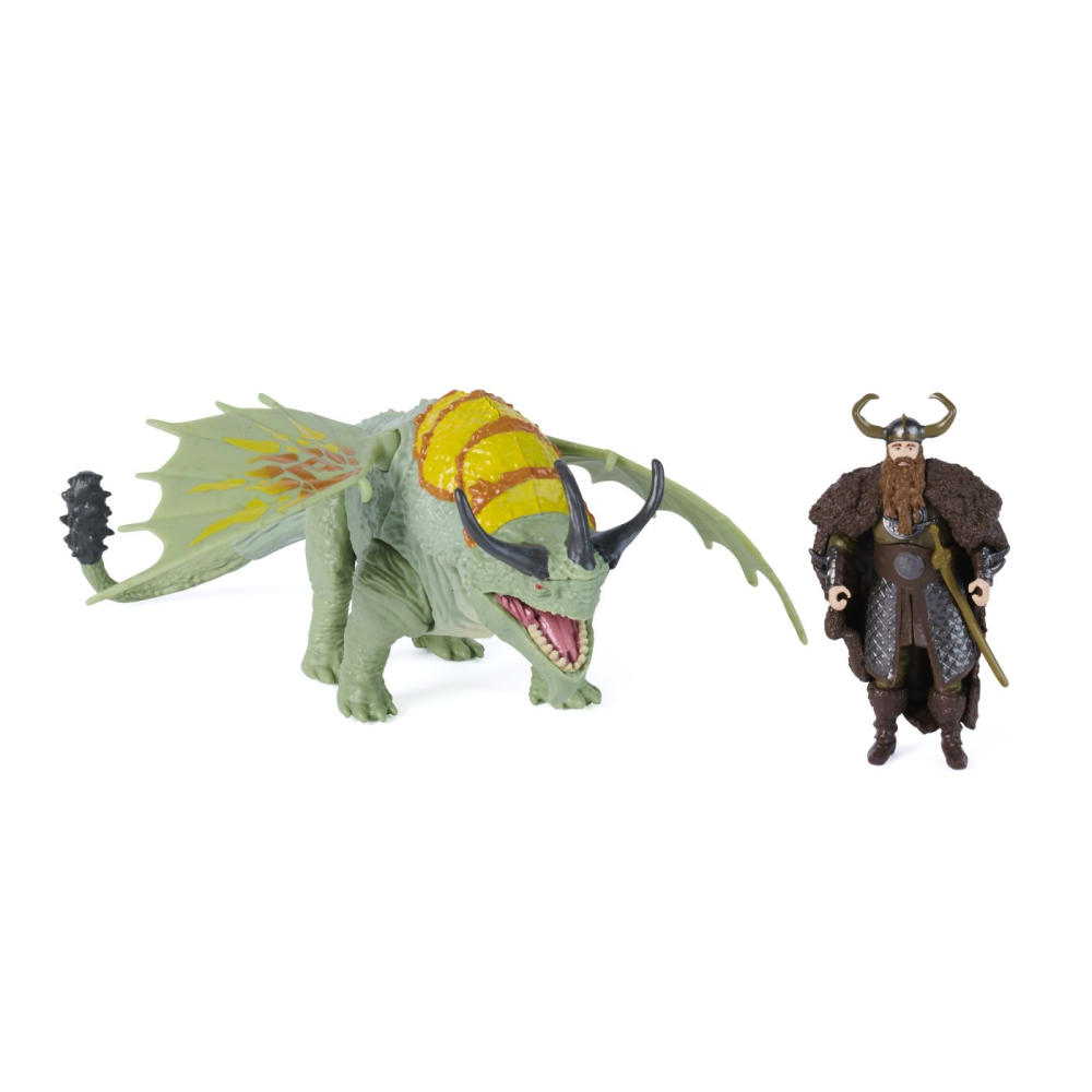 CUM SA ITI DRESEZI DRAGONUL INCERCAREA FLACARII SET DRAGON RUMBLEHORN SI FIGURINA STOICK [2]