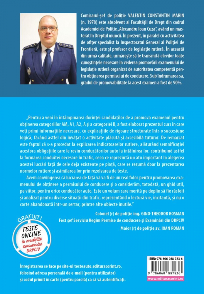 Curs de legislatie rutiera 2025. Intrebari si teste pentru examenul de conducere auto - Valentin Constantin Marin [2]