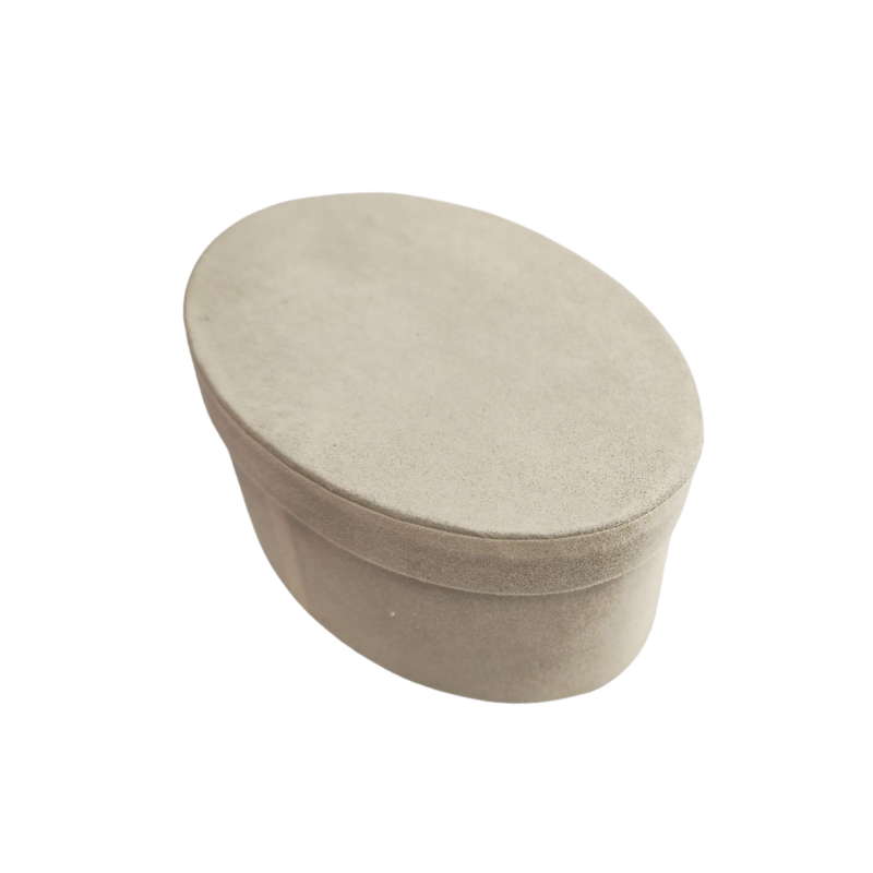 Cutie cadou 12 cm crem catifelat modele diverse [2]