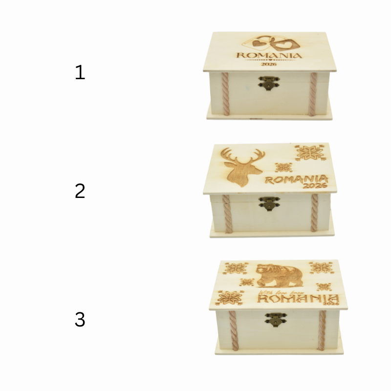Cutie lemn gravata 13 x 18 cm Romania [2]