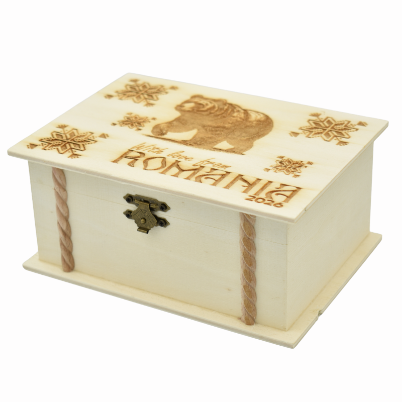 Cutie lemn gravata 13 x 18 cm Romania [4]