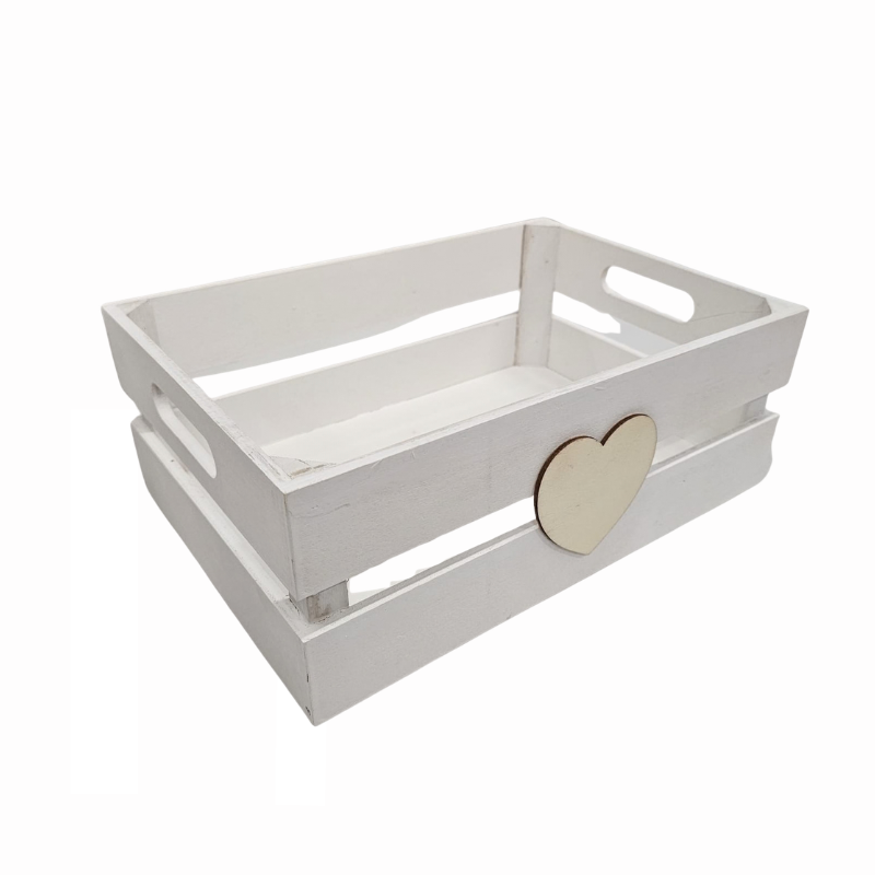 Cutie lemn cu inimioara 32 x 22 x 12 cm culori diferite [2]