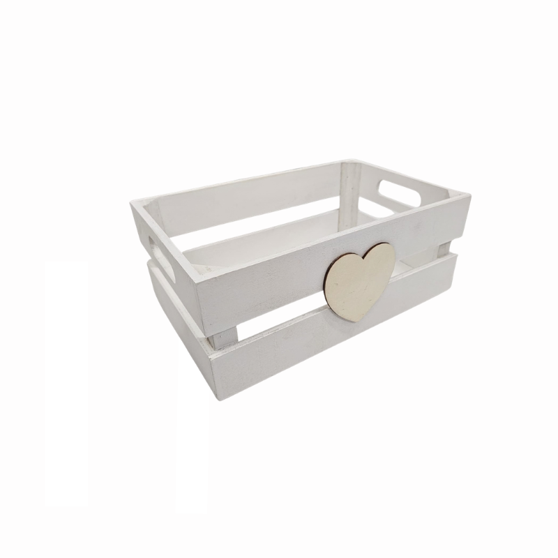 Cutie lemn cu inimioara 28 x 18 x 11 cm culori diferite [2]