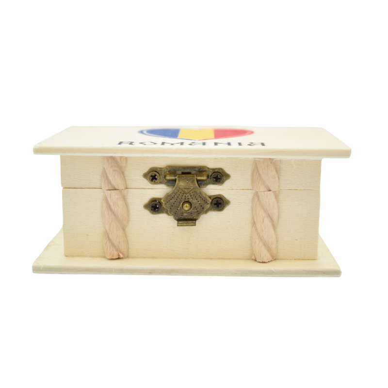 Cutie lemn personalizata 6x10.5cm Romania [5]