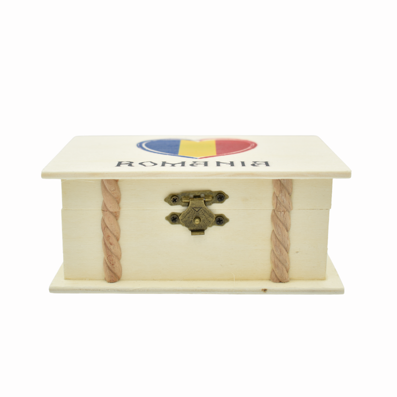 Cutie lemn personalizata 9x14cm Romania [4]