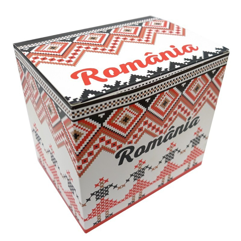 Cutie pentru cani 12x8x10 cm motive traditionale Romania [4]