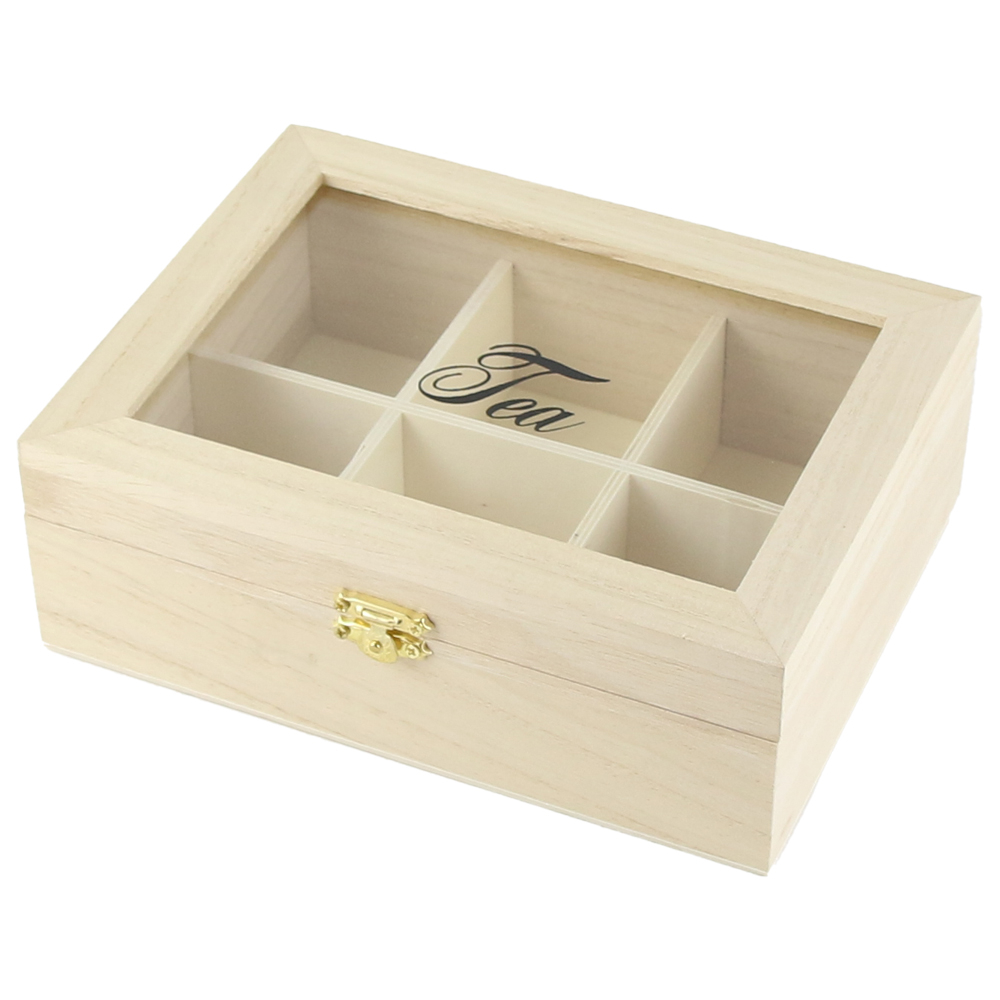 Cutie pentru plicuri de ceai lemn 20x15x7 cm [1]