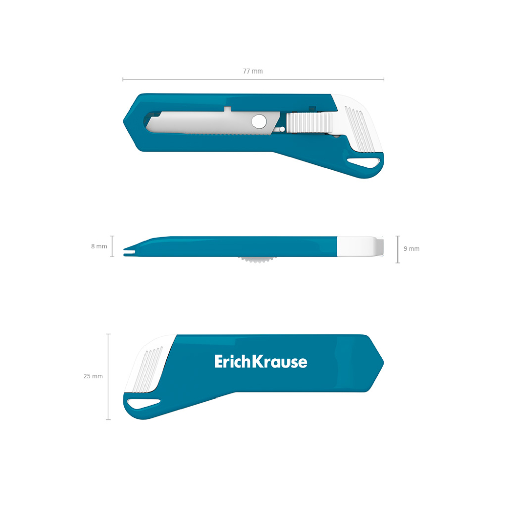 Cutter auto-lock ErichKrause Shark Mini Reef diverse culori [5]