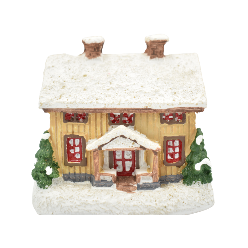 Decoratiune casuta cu zapada 6x7cm [1]