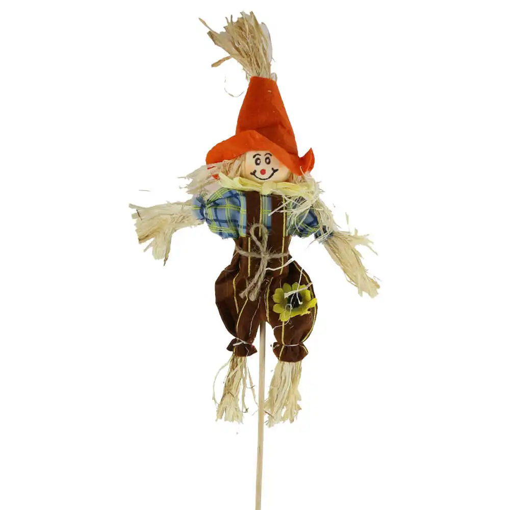 Decor toamna Pick Sperietoare din paie si textil 38 cm [4]