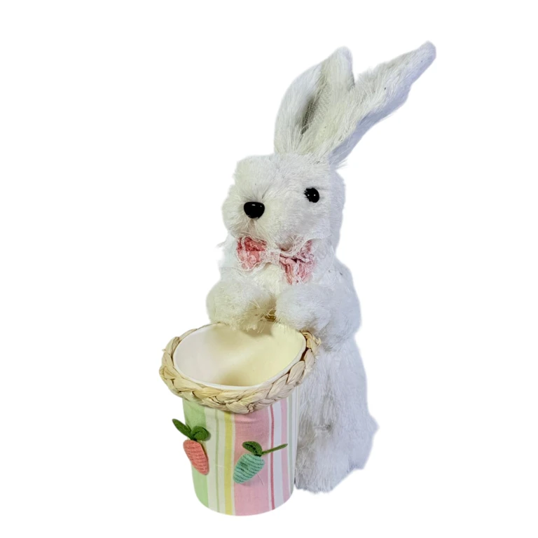 Decoratiune de Paste Iepuras cu suport oua 23 cm [4]