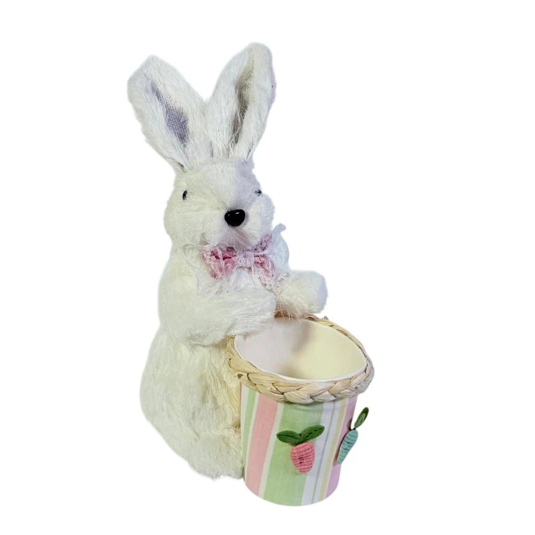 Decoratiune de Paste Iepuras cu suport oua 23 cm [3]