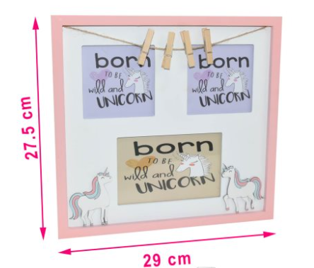 Decoratiune de perete unicorn culori diferite [3]